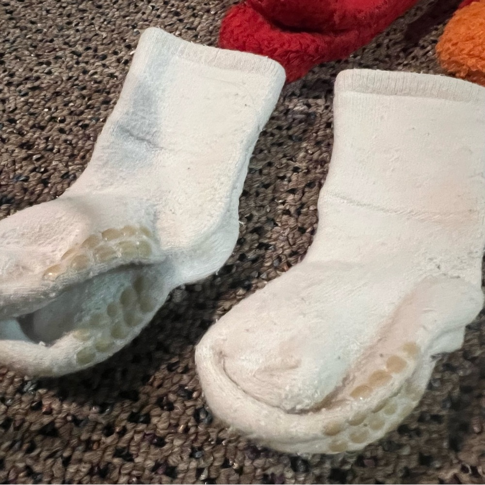 Colorful Fuzzy and Plain Socks Set - Picture 3 of 4